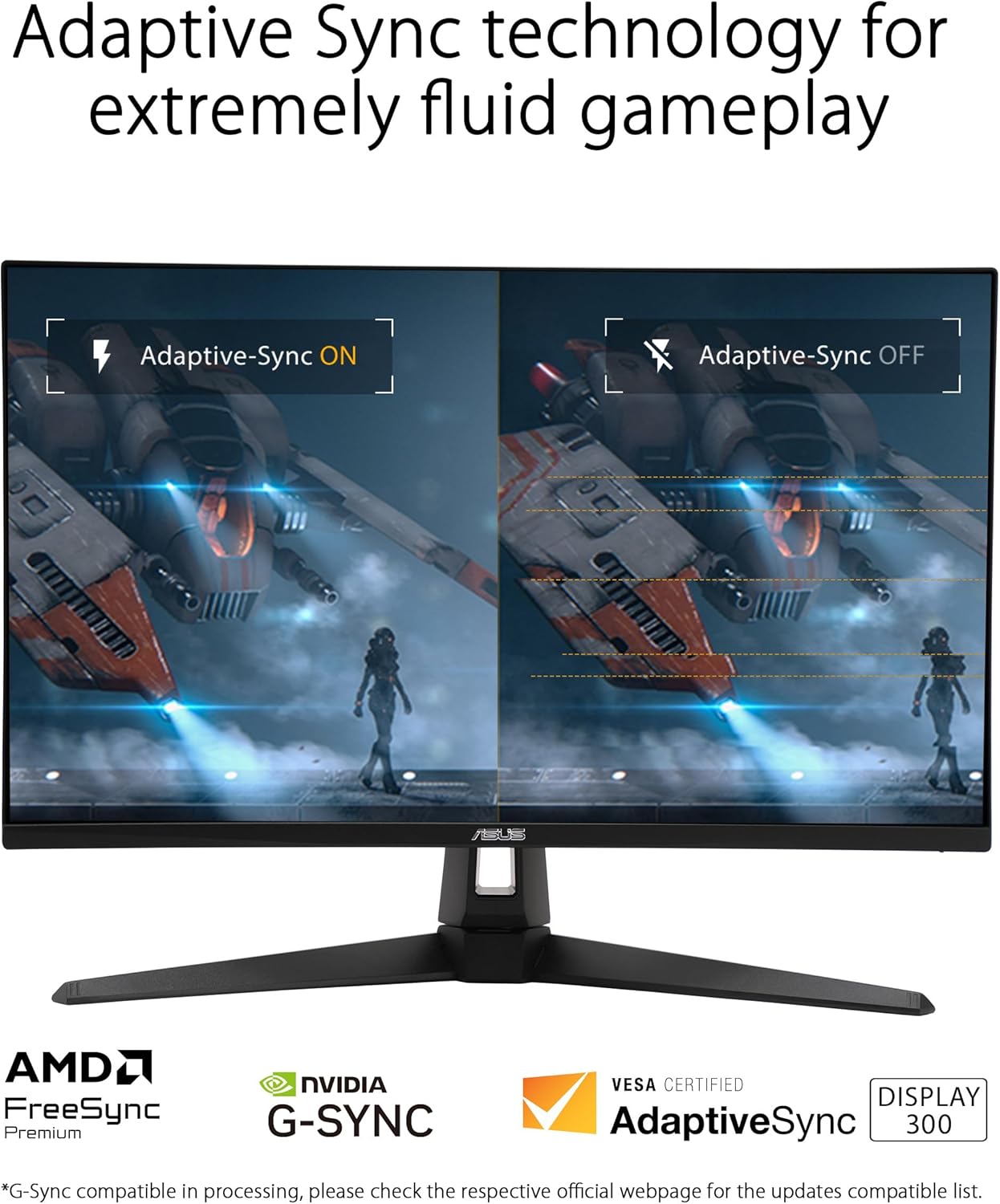 ASUS TUF Gaming 27” 1440P Monitor (VG27AQM5A) - QHD (2560x1440)  300Hz  Fast IPS  Extreme Low Motion Blur Sync  0.3ms  Speaker  95% DCI-P3  Shadow Boost  DisplayWidget Center  3 yr Warranty