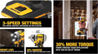 DEWALT ATOMIC 20V MAX* 1/4 in. Brushless Cordless 3-Speed Impact Driver one-pack Bare Tool (1pack ATOMIC 20V MAX Brushless 1/4 in. 3Speed Drive)