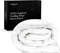 Miracle Made All-Season Duvet Insert Comforter – Silver-Treated Breathable Cotton Fabric, Pet Hair Resistant, Cool-to-The-Touch Bedding – its King/CaliKing Bed Cover, White