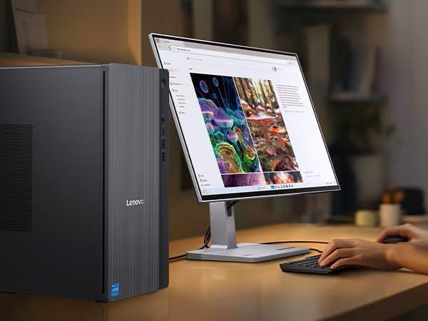 Lenovo IdeaCentre Secure & Productive Business Tower Desktop  Intel 10-Core Ultra 5 225  16GB DDR5 RAM  1TB Storage(512GB SSD & 500GB HDD)  HDMI + VGA  Wi-Fi 6E  RJ-45  USB-C  Windows 11 Pro