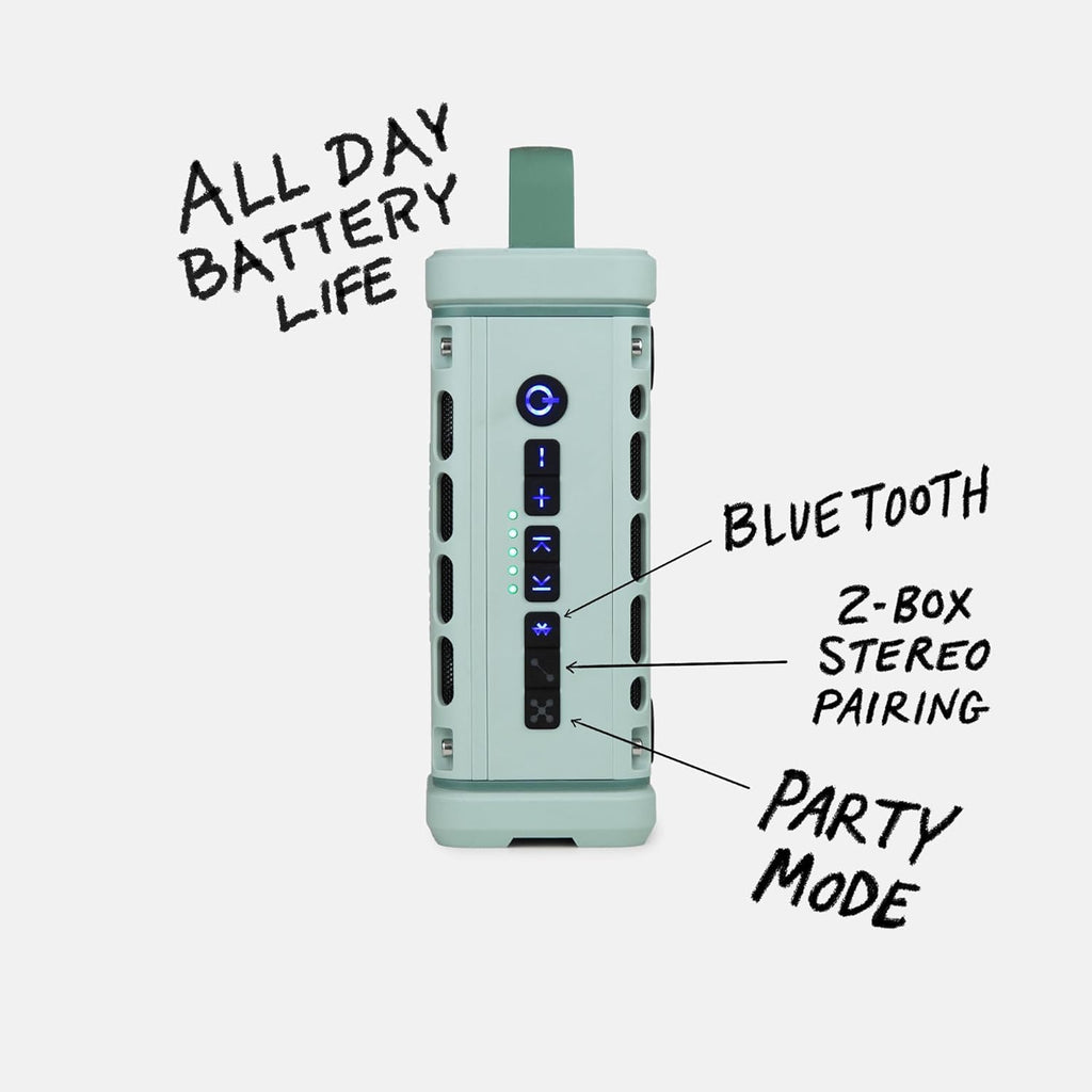 Turtlebox Ranger: Loud! Outdoor Portable Bluetooth 5.4 Speaker | Rugged  Waterproof  Ultra-Portable | Plays to 105db  Deep Bass  Shockproof  Unlimited Pairing for Full Stereo Experience  River Rock