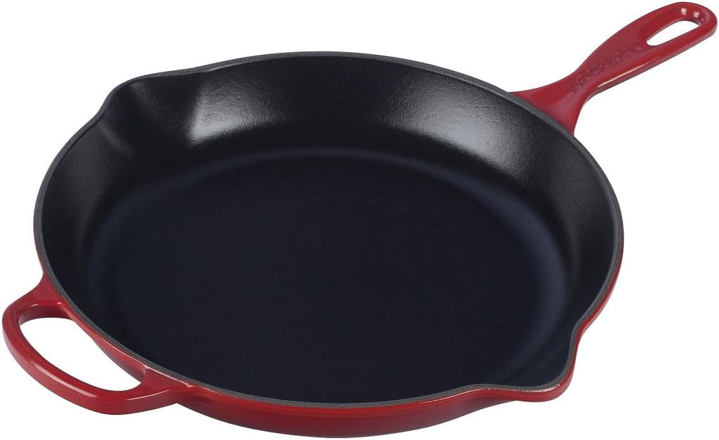 Le Creuset Enameled Cast Iron Signature Iron Handle Skillet, 11.75", Cerise