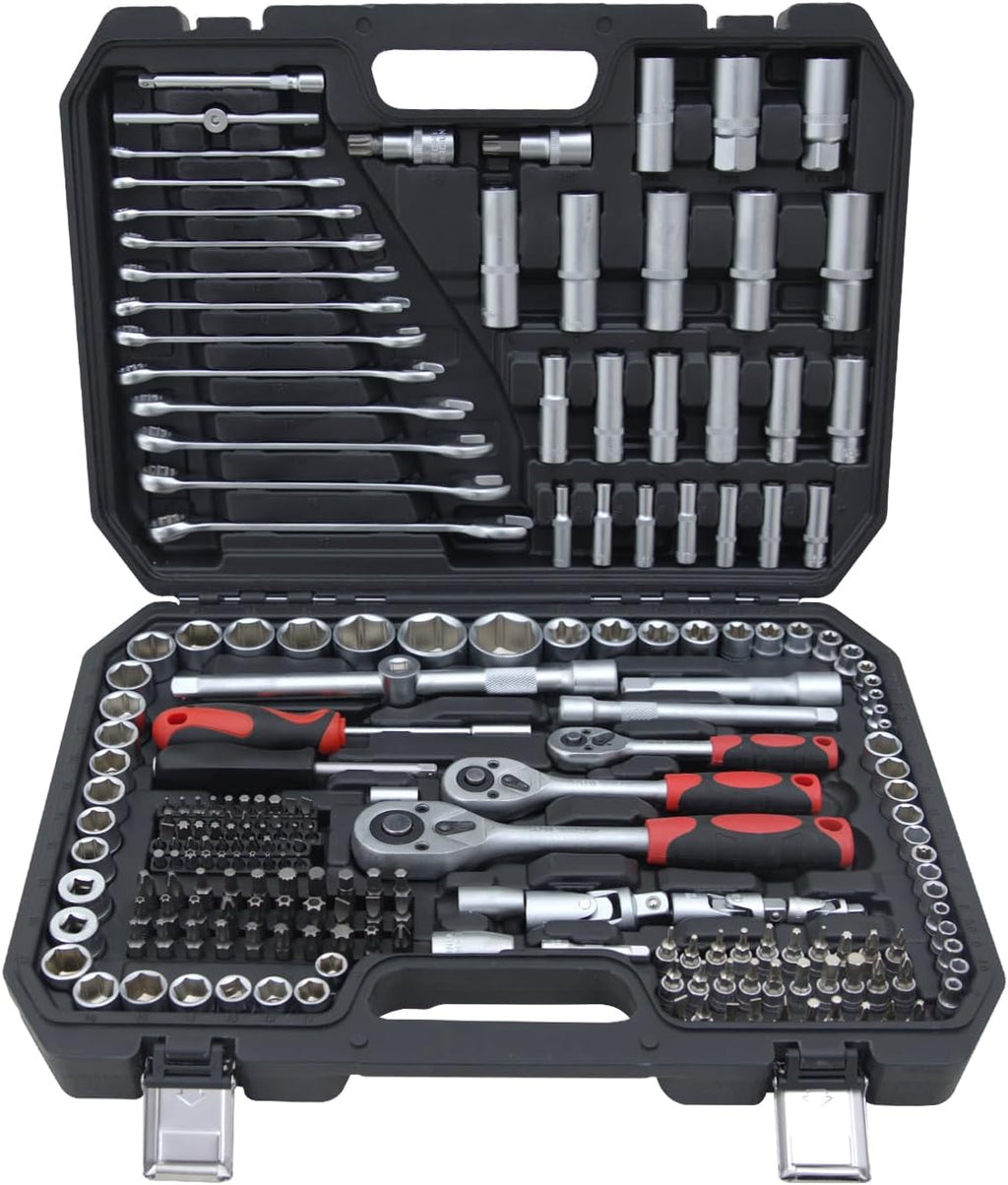 Hantinstom Ultimate Sockets Set Comprehensive Hand Tool Set Perfect for Home Essentials College Dorm Car Emergency Kit Ideal Apartment Essentials & Men’s Tools Gift