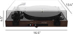 Fluance RT85N Reference High Fidelity Vinyl Turntable Record Player with Nagaoka MP-110 Cartridge  Acrylic Platter  Speed Control Motor  High Mass MDF Wood Plinth  Vibration Isolation Feet - Walnut