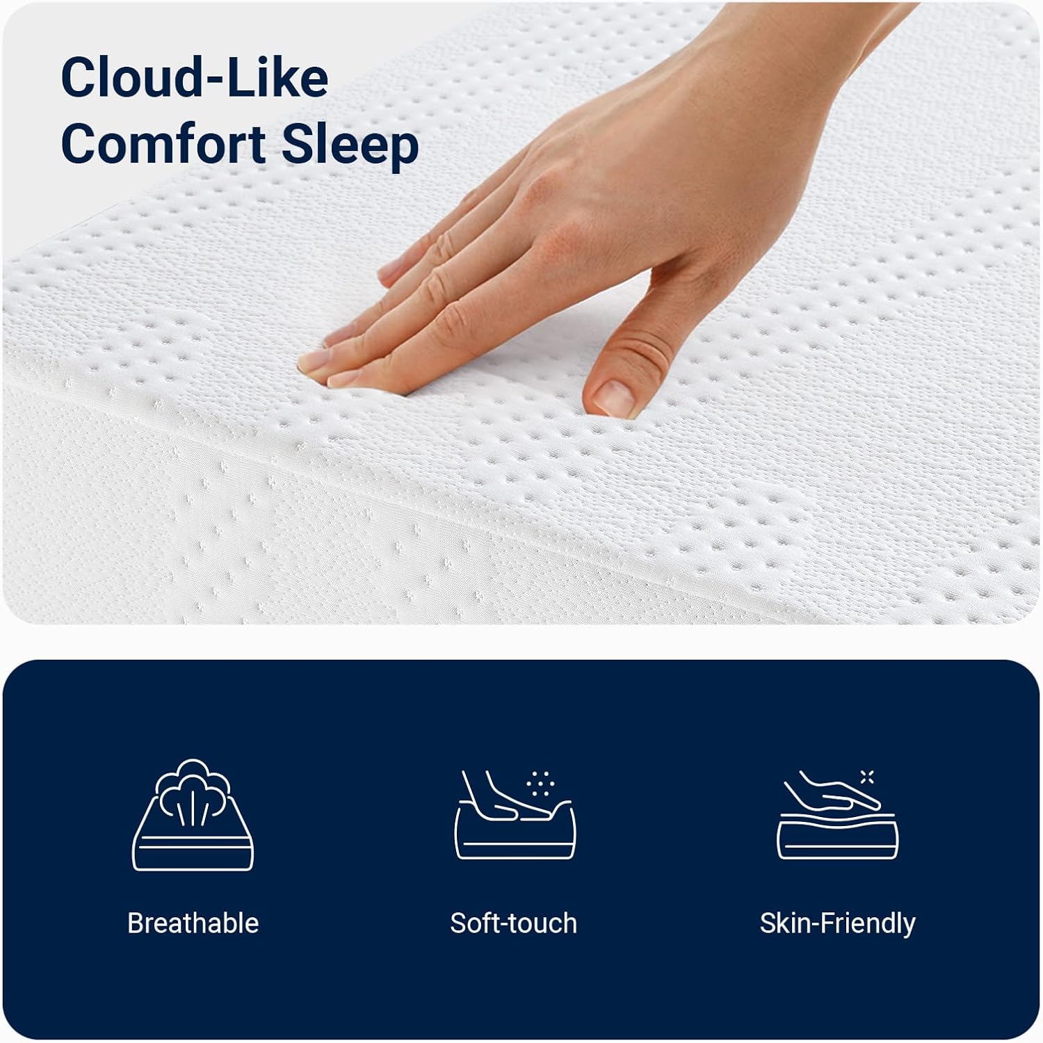 Avenco King Size Mattress, 12 Inch King Mattresses with Gel Memory Foam for Cool Night & Pressure Relief, Mattress in a Box Medium Plush Feel with Motion Isolating