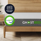 GhostBed Classic 11 Inch Memory Foam & Latex Mattress - Medium-Firm Feel, Made in The USA, King