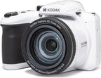 Kodak PIXPRO AZ405-WH 20MP Digital Camera 40X Optical Zoom 24mm Wide Angle Lens Optical Image Stabilization 1080P Full HD Video 3" LCD Vlogging Camera (White)  Full Frame