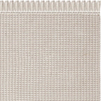 SAFAVIEH Area Rug 8x10 - Montauk Collection - Large - Ivory & Grey, Handmade Flat Weave Cotton, Boho Farmhouse Design, Ideal for Living Room, Bedroom, Office, Dining Space (MTK340A)