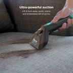 Shark StainStriker Portable Carpet & Upholstery Cleaner with On-Board Self-Cleaning, Spot, Stain, & Odor Eliminator, Includes 2 Cleaning Tools, 2 Cleaning Solutions, Charcoal, PX221BRN