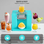 Shaved Ice & Slushie Machine No Ice Needed, Sugar Free Slushy Machine, 60S Making Shaved Ice, Slushie, Margaritas, Auto Clean, LED Display, 280W Frozen Drink Maker for Home, Party, Outdoor Use