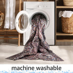 Keen Home Design 10x14 Rug - Machine Washable Area Rug with Non-Slip Backing, Ideal for Living Room, Dining Room, Bedroom - Vintage, Easy Clean, Durable, Low Pile Rug - (9'7" x 14')