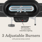 Coleman RoadTrip 285 Portable Stand-Up Propane Grill with 3 Adjustable Burners & Instastart Ignition  20 000 BTUs of Power for Outdoor Cooking  Camping  Tailgating  Grilling  BBQs  & More
