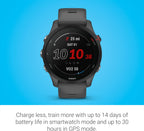 Garmin Forerunner® 255  GPS Running Smartwatch  Advanced Insights  Long-Lasting Battery  Slate Gray
