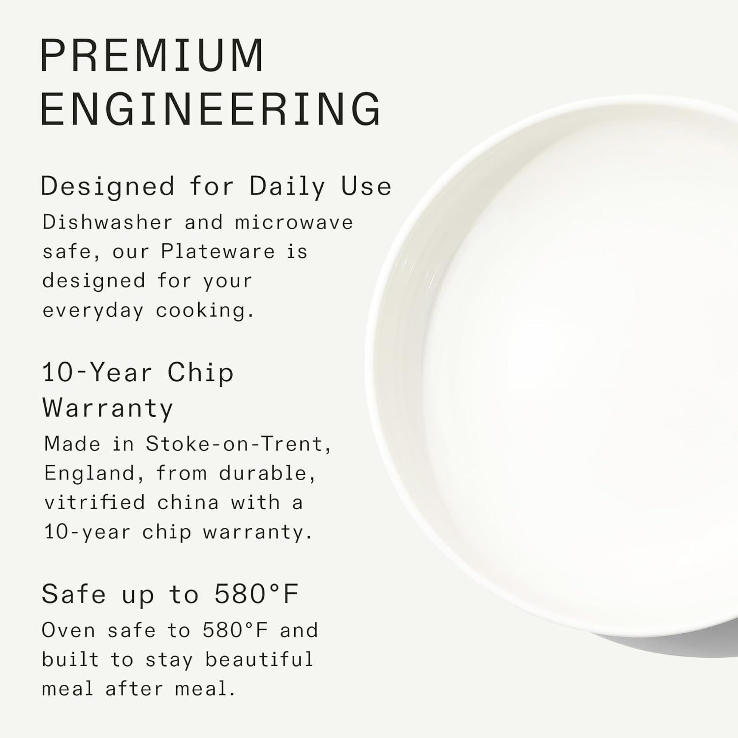 Made In Cookware | Serving Bowl | White | Porcelain | Crafted in England