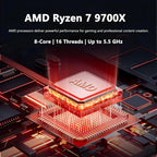 msi Aegis ZS2 AI Gaming Desktop | AMD 8-Core Zen 5 Ryzen 7 9700X | 64GB DDR5 2TB SSD | NVIDIA GeForce RTX 5070 Ti 16GB GDDR7 DLSS4 (Up to 1406 AI Tops) | Liquid Cooling Win11 Pro w/DLCA Accessory
