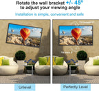 SYLVOX Full Motion Outdoor TV Wall Mount  Fits for TV Size from 40 Inch to 75 Inch  Flexible 6 Articulating Dual Arms  Wall Mount Bracket  Maximum VESA 600 x 400 mm