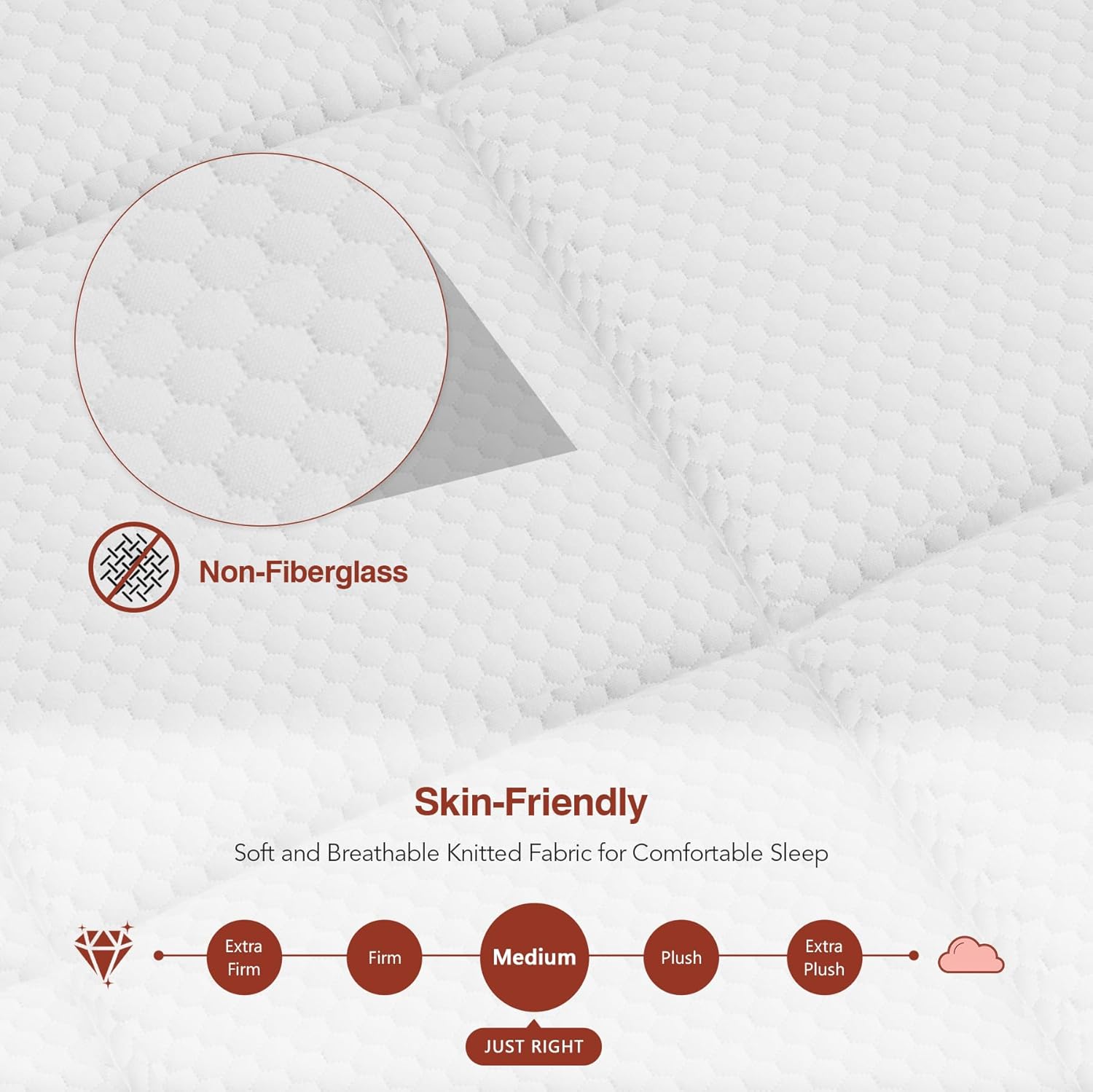 Queen Size Hybrid Mattress 14 Inch, Bed in a Box with Gel Memory Foam and Pocketed Springs Motion Isolation&Pressure Relief, Medium Firm Feel, 365 Night Trial,CertiPUR-US