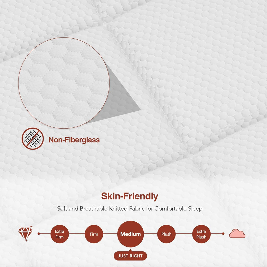 12 Inch Medium Firm King Size Mattress - Colchones King Hybrid with Individual Spring & Gel Memory Foam, Lumbar Support, Pressure Relief, Motion Isolation, CertiPUR-US, 365 Night Trial