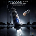 2-in-1 Ultrasonic Cutter, 35w Handheld Lightweight Ultrasonic Knife, withable 50 Blades and OLED Display, Suitable for 3D Printing Models of Plastic, Wood, Resin, Polyethylene and Leather