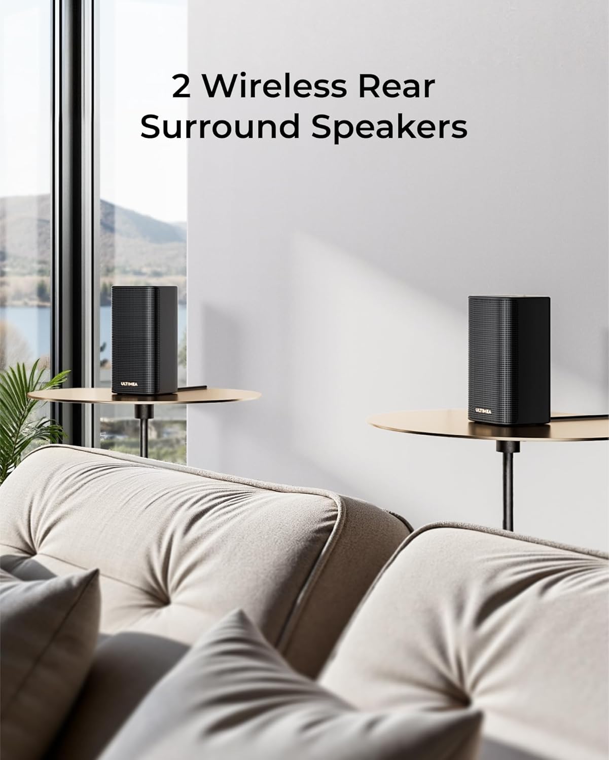 ULTIMEA Skywave X40 5.1.2ch Sound Bar for Smart TV w/Dolby Atmos  Wireless Surround Sound System for TV  530W Soundbar with Wireless Subwoofer  GaN Amplifier  4K HDR Pass-Through  HDMI eARC  BT 5.4