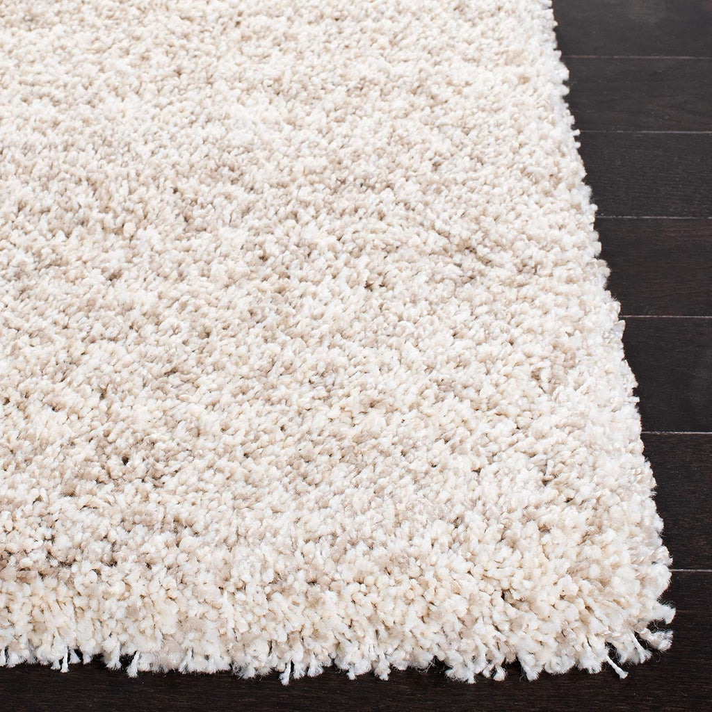 SAFAVIEH Hudson Shag Collection Area Rug - 9' x 12', Ivory & Beige, Modern Abstract Design, Non-Shedding & Easy Care, 2-inch Thick Ideal for High Traffic Areas in Living Room, Bedroom (SGH295C)