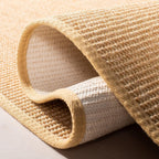 Martha Stewart x SAFAVIEH Area Rug Collection - 8' x 10', Natural Brown, Sisal & Jute, Farmhouse Style, Ideal for Living Room, Bedroom, Office, Dining Space (MSR9501A)