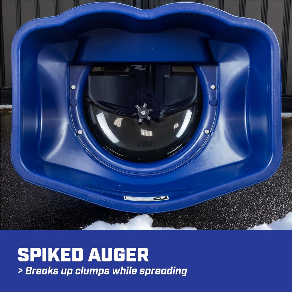 Chapin 88300B Spreader  Salt  Ice Melt  Contractor  SaltPro  Walk Behind  Spiked Auger  Adjustable Baffles  12" Tires  Lever Control  Enclosed Gears  Weather-Resistant  Rain Cover  80Lbs