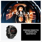 Garmin fēnix® 8 Pro  51mm  AMOLED Display  Premium Connected Multisport GPS Smartwatch  inReach® Technology  Sapphire  Titanium with Graphite/Black Silicone Band
