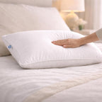 Continental Bedding Siberian Goose Down Pillow 800 Fill Power White Goose Down 400 Thread Count 100% Cotton Shell Soft Medium Firm Loft Options Handcrafted in USA