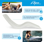 Aqua Outdoors - in-Pool Chaise Lounger - Inside Pool & Sun Shelf Lounge Chair - Designed for Water Depths Up to 9” - Compatible with All Types - Poolside & Sun Deck Tanning - Gray Granite