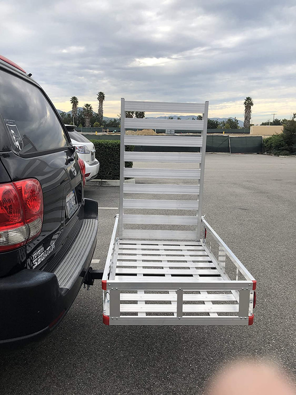 80779 Aluminum Hitch Mount Cargo Carrier with 47测 Long Ramp, 1 Pack
