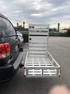 80779 Aluminum Hitch Mount Cargo Carrier with 47测 Long Ramp, 1 Pack