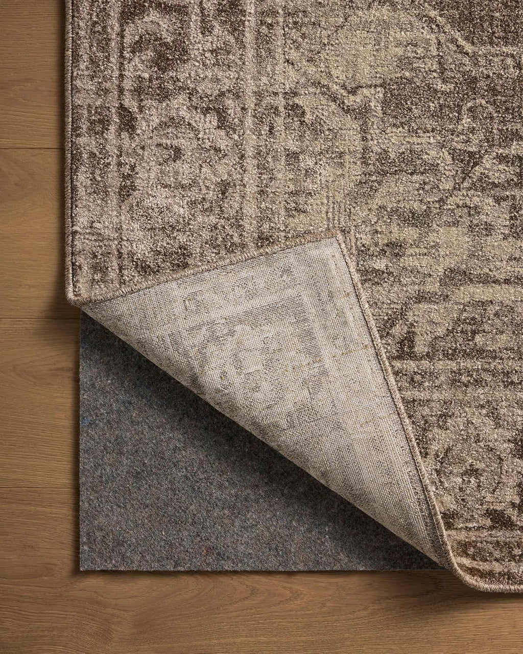 Loloi Magnolia Home by Joanna Gaines Mona Collection MOA-01 Cocoa/Stone 7'-6" x 10' Area Rug
