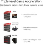 ASUS ROG Rapture GT-AX11000 Pro Tri-Band WiFi 6 Extendable Gaming Router  10G & 2.5G Ports  ASUS RangeBoost Plus  Triple-Level Game Acceleration  Subscription-Free Network Security  AiMesh Compatible