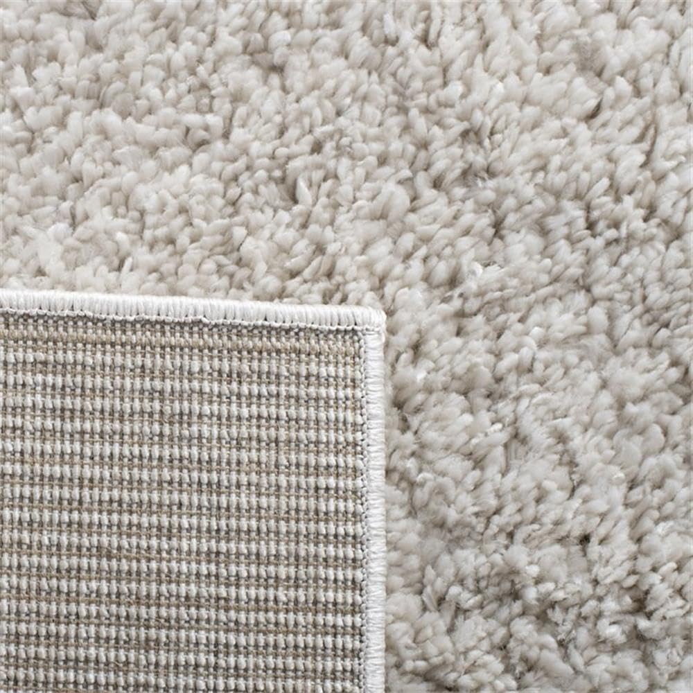 SAFAVIEH August Shag Collection Area Rug - 9' x 12', Beige, Solid Design, Non-Shedding & Easy Care, 1.2-inch Thick Ideal for High Traffic Areas in Living Room, Bedroom (AUG900D)