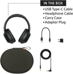 Sony WH-1000XM4 Wireless Premium Noise Canceling Overhead Headphones with Mic for Phone-Call and Alexa Voice Control  Black WH1000XM4