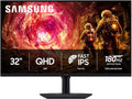 Samsung 32” Odyssey G5 G50F QHD Resolution Gaming Monitor  180Hz Refresh Rate  Fast IPS Panel  HDR10  NVIDIA G-Sync Compatible  1ms Response Time (GtG)  AMD FreeSync™  Adjustable Stand  LS32FG502ENXZA