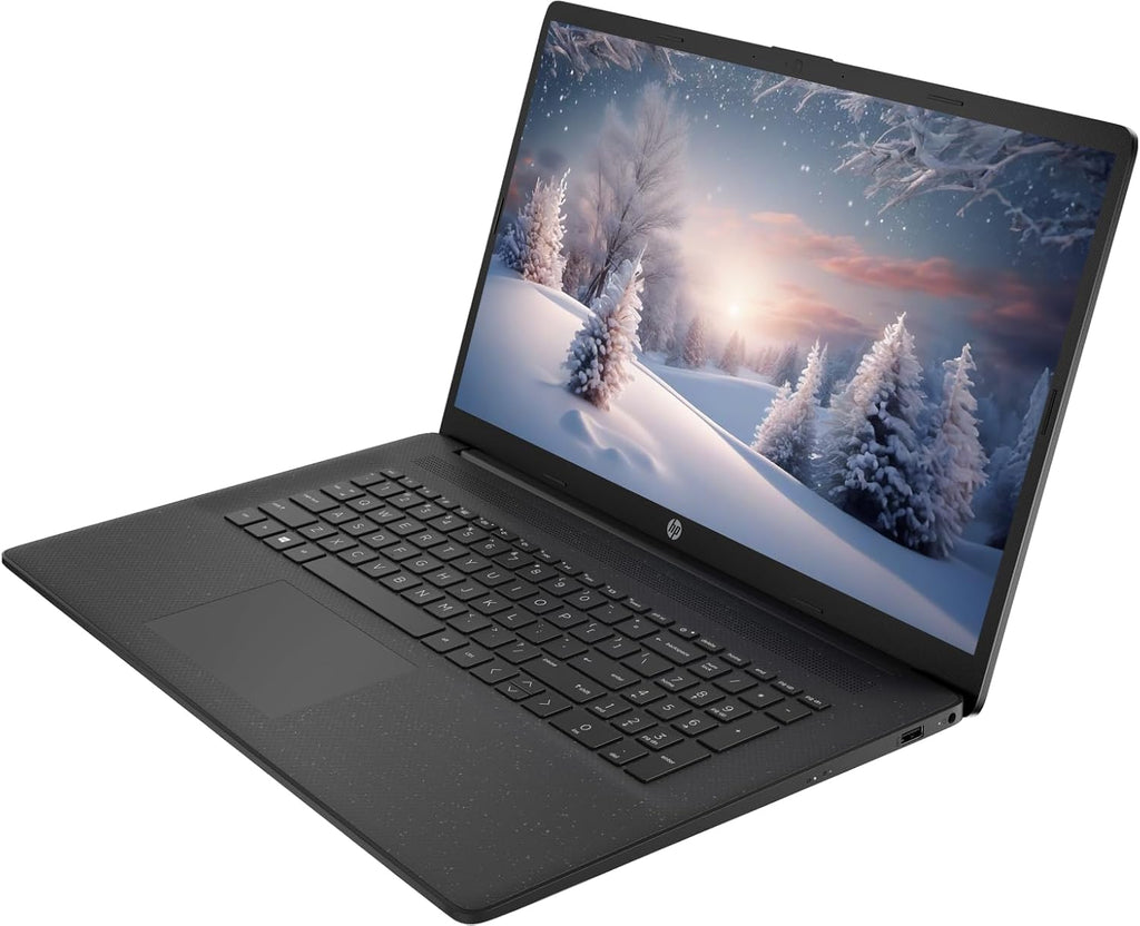 HP 17.3" Business Laptop Computer  10-Core Intel Core i5  Windows 11 Pro Laptop with Microsoft Office Lifetime Suite  PLUSERA Earphones  Black (Intel Core i5  64GB RAM | 2.2TB Storage)