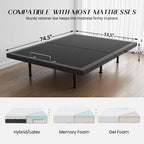 Adjustable Bed Frame Full Size with Massage -Wireless Remote Electric Power Bed Foundation Under-Bed Lighting | Zero Gravity | USB PortsX2 | Height Adjustable Legs