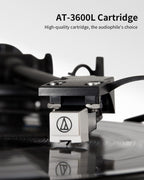 ANGELS HORN Vinyl Record Player  Bluetooth Turntable with Built in Speakers Phono Preamp  High Fidelity Turntables for Vinyl Records with Magnetic Cartridge AT-3600L  Belt Drive 2-Speed