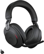 Jabra Evolve2 85 Wireless PC Headset – Noise Cancelling UC Certified Stereo Headphones with Long-Lasting Battery – USB-C Bluetooth Adapter – Black