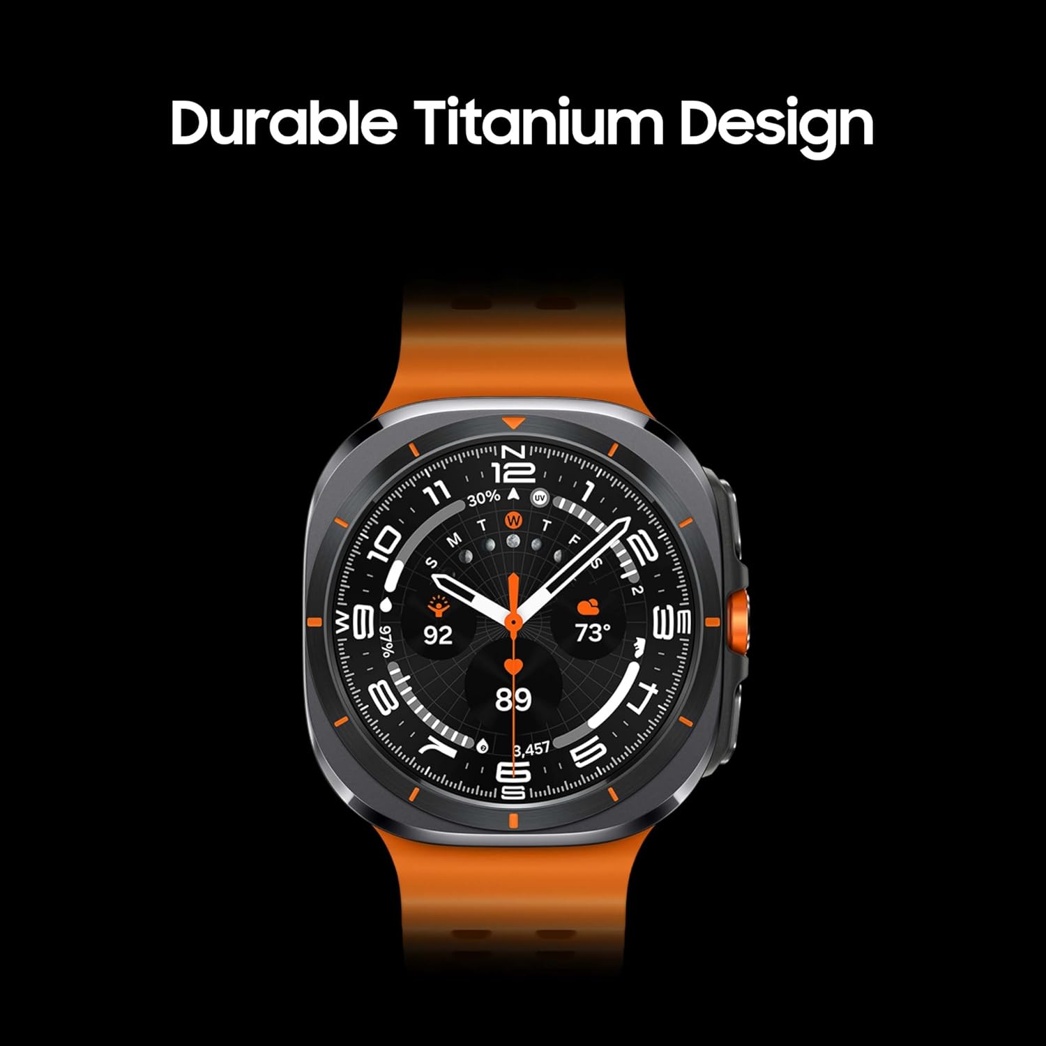 SAMSUNG Galaxy Watch Ultra 47mm LTE AI Smartwatch w/Energy Score  Wellness Tips  Heart Rate Tracking  Sleep Monitor  Fitness Tracker  GPS  2024 Titanium Gray (Renewed)