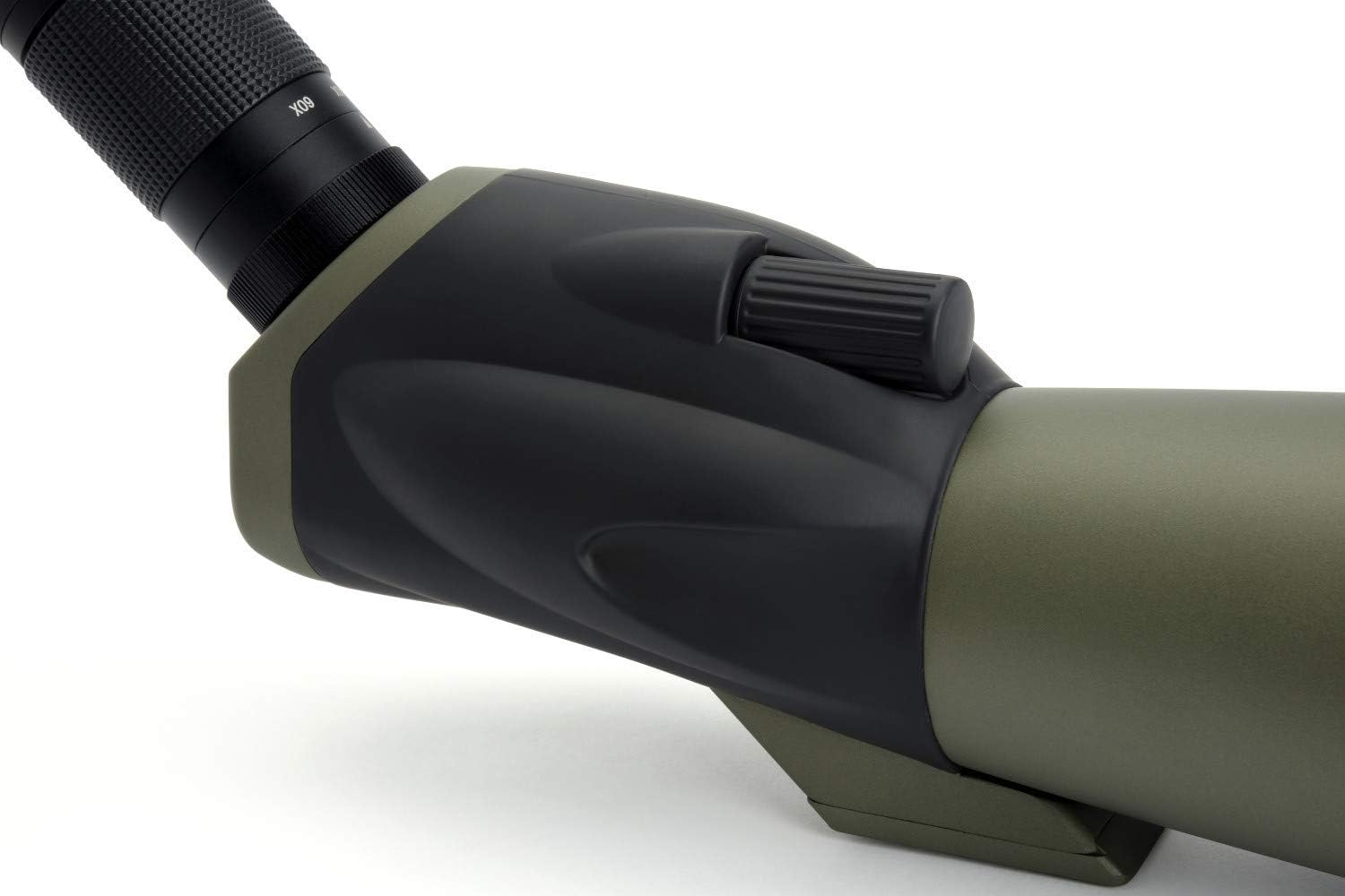 Celestron 52250 Ultima 20-60x80mm Angled Refractor Spotting Scope Telescope with Multi-Coated Optics  Waterproof Rubber Tubing and Soft Carry Case  Green