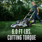 EGO Power+ Electric Lawn Mower  Self-Propelled Cordless with Touch Drive  Includes 56V 7.5Ah Battery and Rapid Charger – LM2125SP