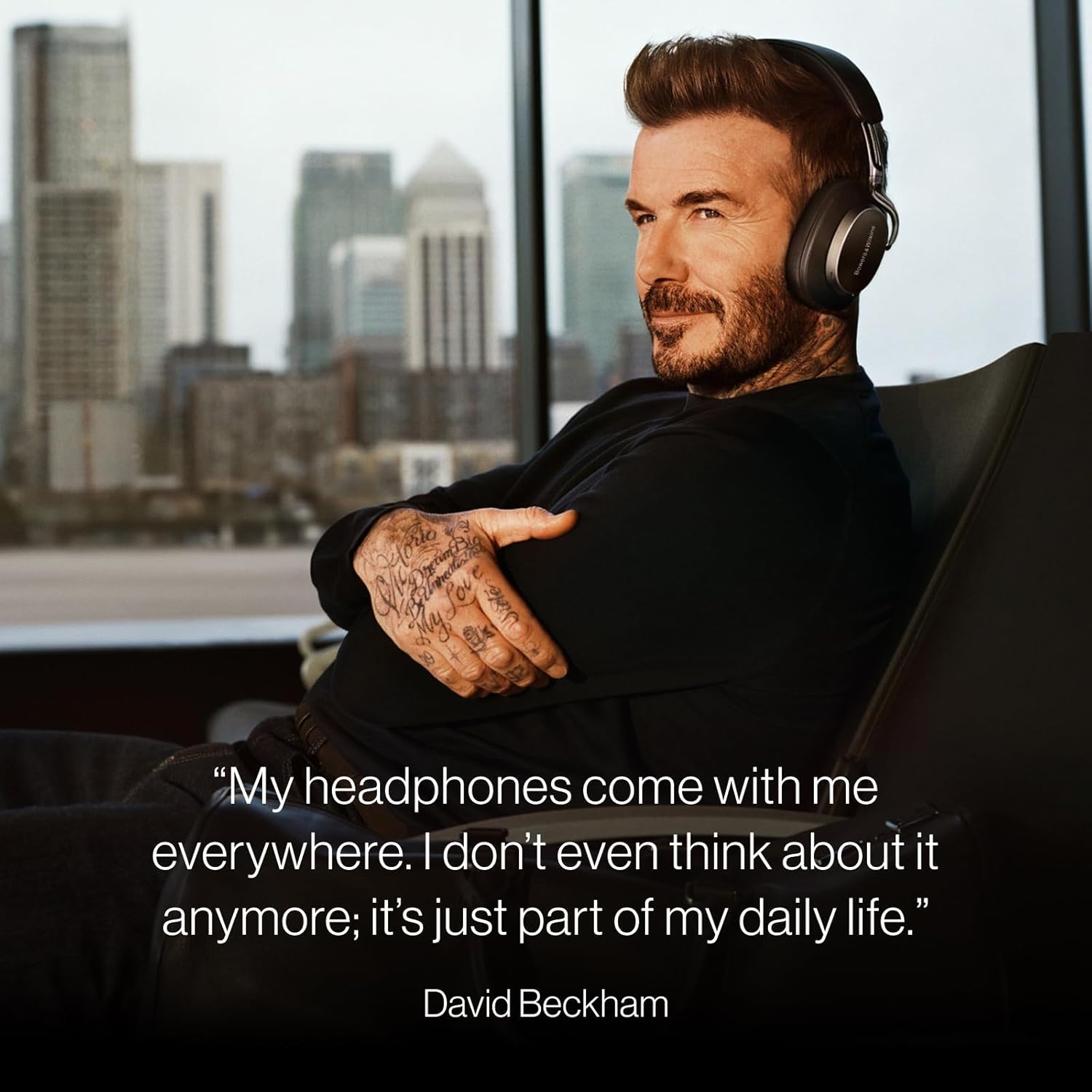 Bowers & Wilkins Px8 S2 Wireless Over-Ear Headphones  Active Noise Cancelling & Transparency Mode  High-Res Playback  30H Playtime with Quick Charge Support  Bluetooth Headphones  Onyx Black