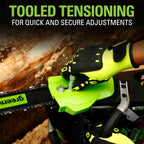Greenworks 80V 18" Brushless Cordless Chainsaw (Great For Tree Felling  Limbing  Pruning  and Firewood) / 75+ Compatible Tools)  2.0Ah Battery and Rapid Charger Included