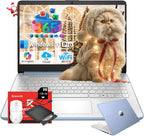 HP 14" Laptop 2025 Business Student Slim Computer  1-Y Office 365  Copilot AI  Quad-Core Intel CPU  16 GB RAM  128GB UFS & 128GB SD Card  Wi-Fi 6  Windows 11 Pro  JQ2XzAccessory  Sky Blue
