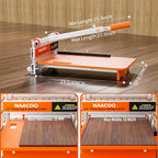 NAACOO Heavy Duty Laminate/Vinyl Floor Cutter, 13” Vinyl Plank Cutter with Wheel – Just 1 Step Meet Angle&Length Cutting, Flooring Tools - Cuts Laminate Floor, Engineer Wood, LVP/T, VCT, SPC, WPC