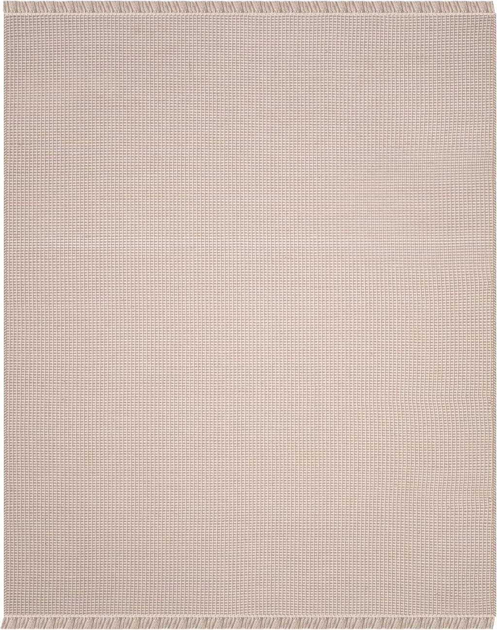 SAFAVIEH Area Rug 8x10 - Montauk Collection - Large - Ivory & Grey, Handmade Flat Weave Cotton, Boho Farmhouse Design, Ideal for Living Room, Bedroom, Office, Dining Space (MTK340A)