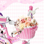 XJD Girls Bike for Toddlers 3-9 Years Old Kids, 12 14 16 Inch Kids Bike with Training Wheels, Streamers, Basket and Doll Seat